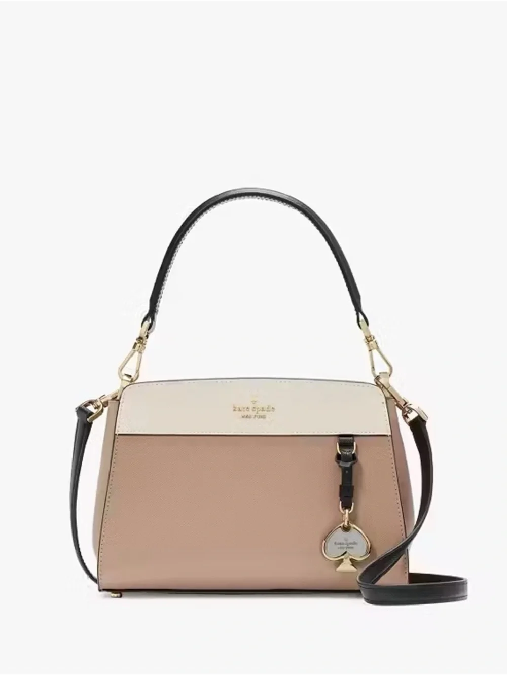 Kate Spade New York Madison Small Top Handle Satchel Bag Toasted Hazelnut